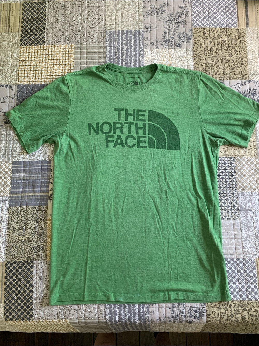 The North Face Men's Heather Green Logo Tee
